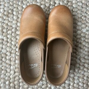 Dansko Tan Leather Clogs